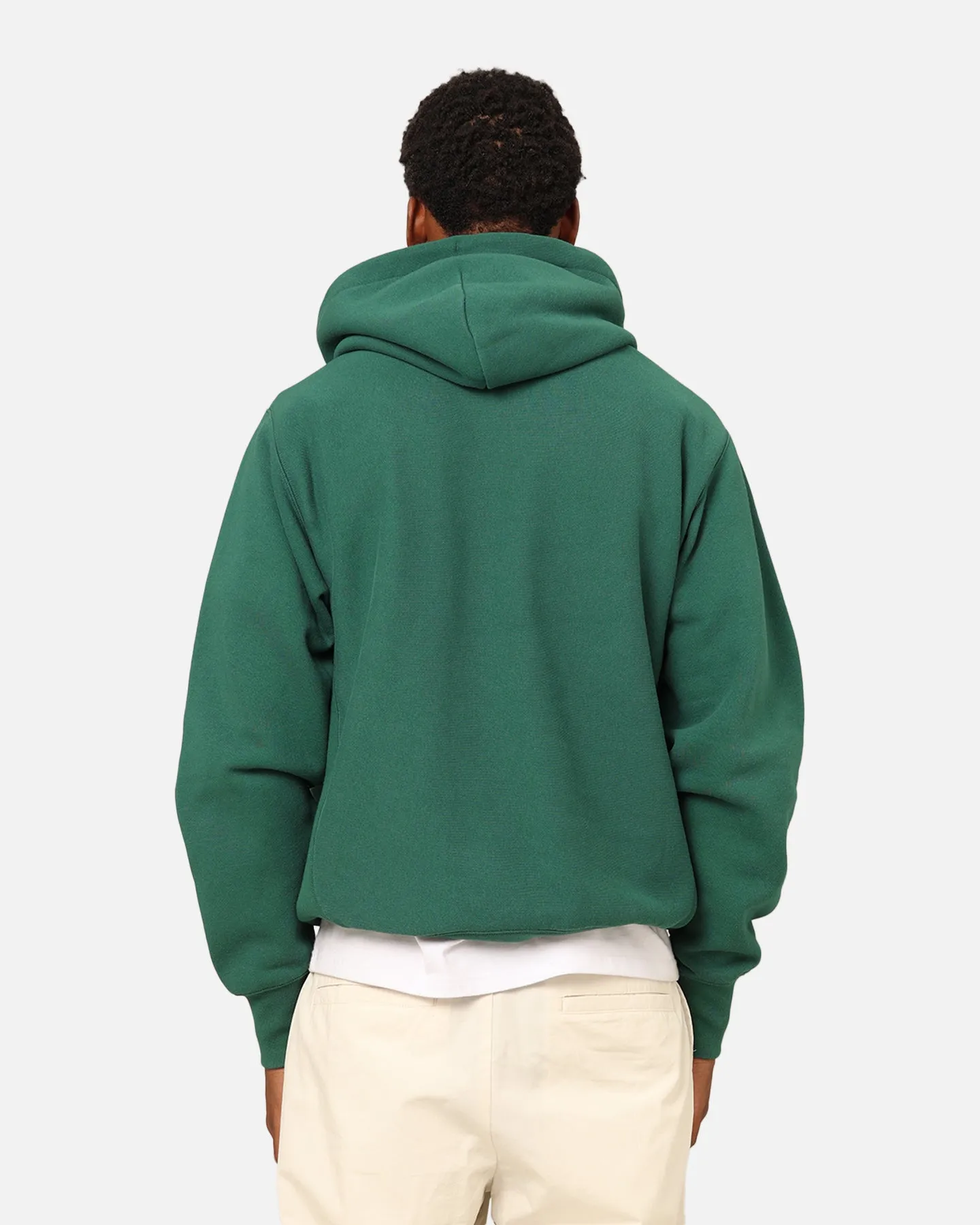 Champion Reverse Weave Small C Kapuzenpullover Fichte Willis