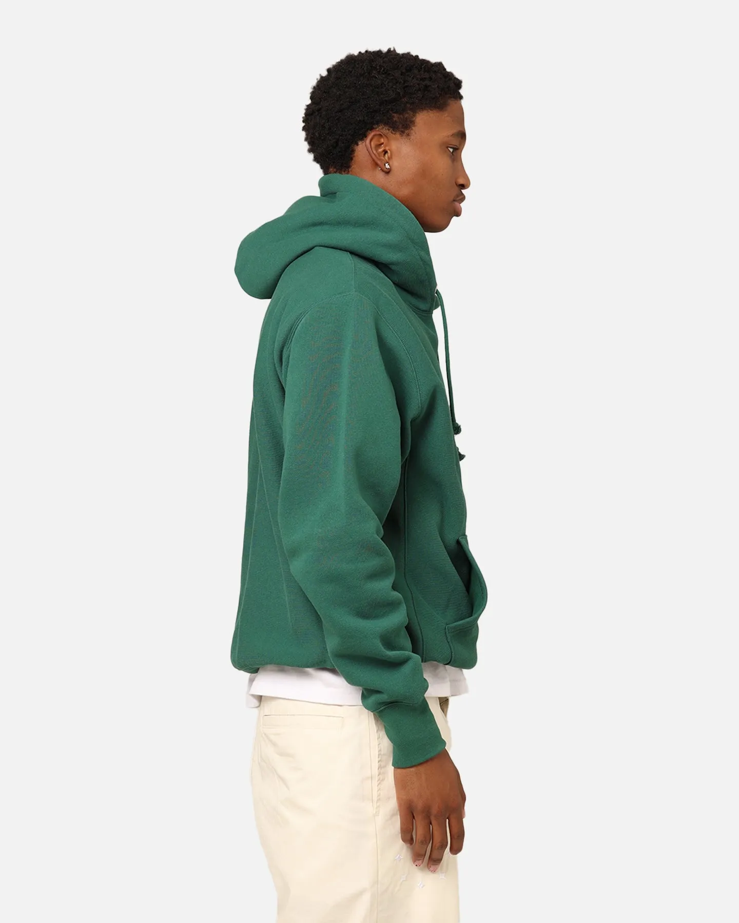 Champion Reverse Weave Small C Kapuzenpullover Fichte Willis