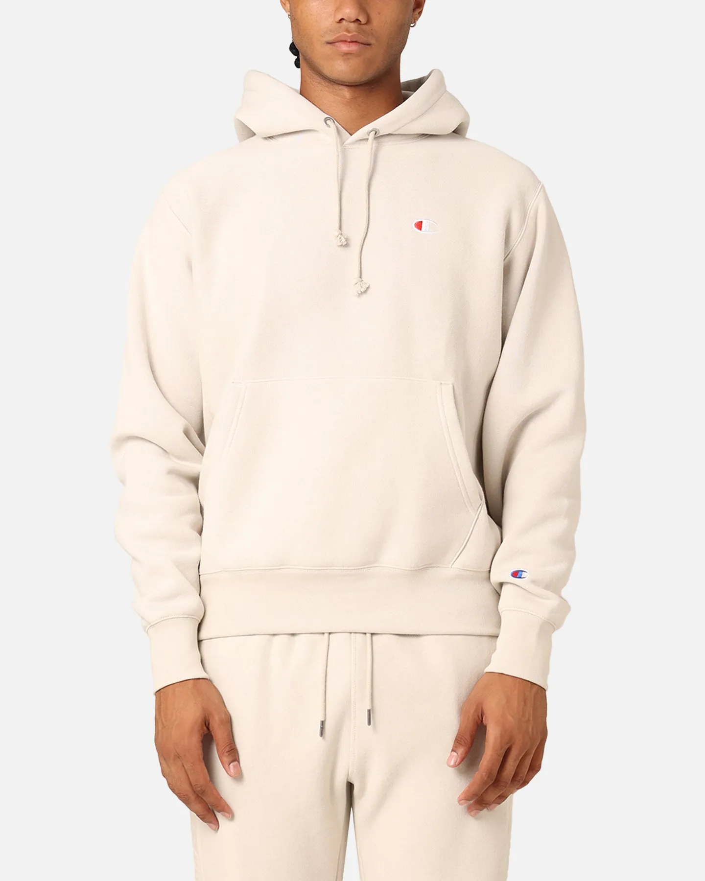 Champion Reverse Weave Small C Hoodie Stein