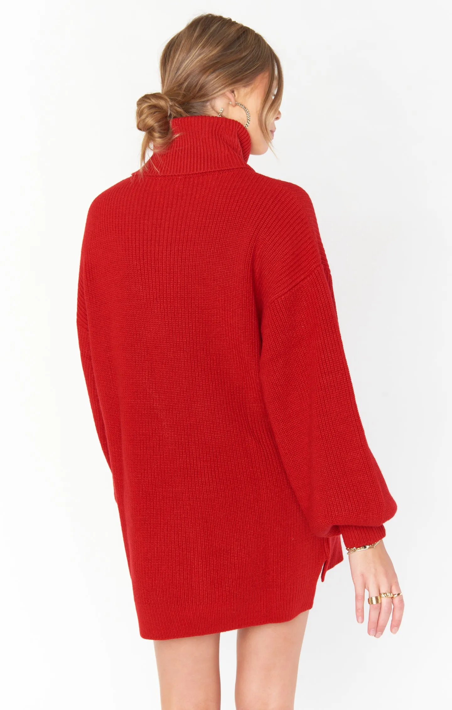 Chester Sweaterkleid ~ Holly Rote Strickware