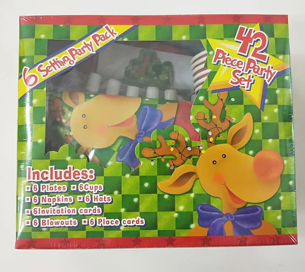 Weihnachtsparty-Paket mit 42 Teilen