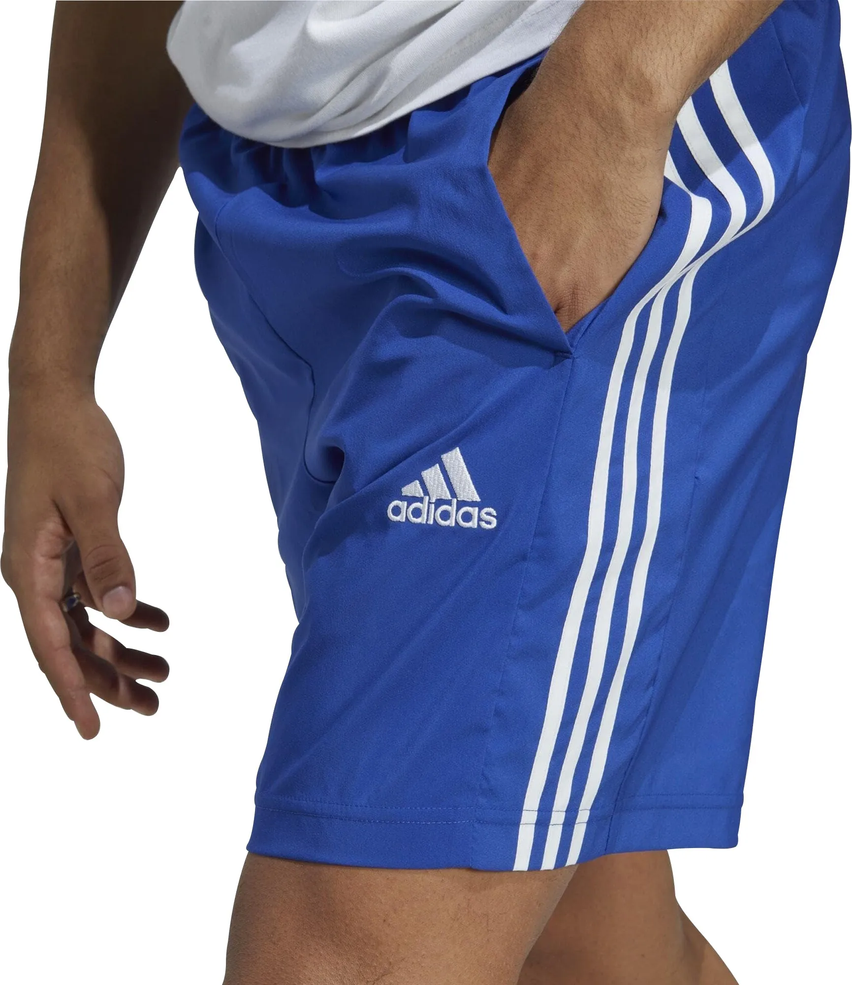 Bekleidung Adidas Herren adidas AeroReady Essentials Chelsea 3 Streifen Herren Trainingsshorts - Blau