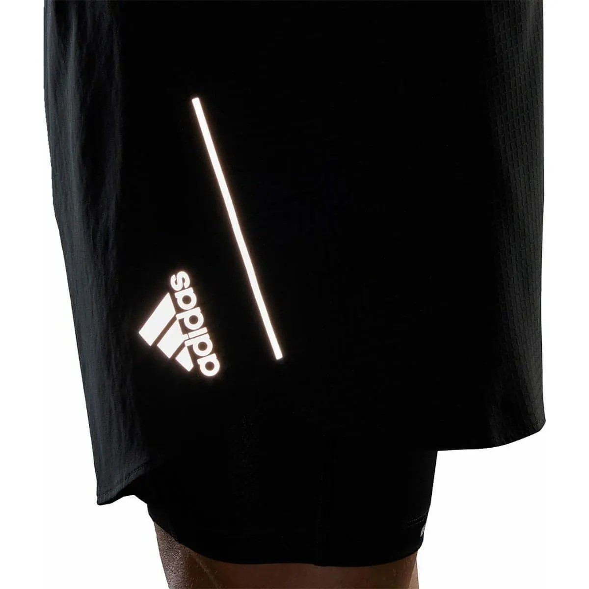 Bekleidung Adidas Herren adidas Designed 4 Run Herren 2 In 1 Laufshorts - Schwarz