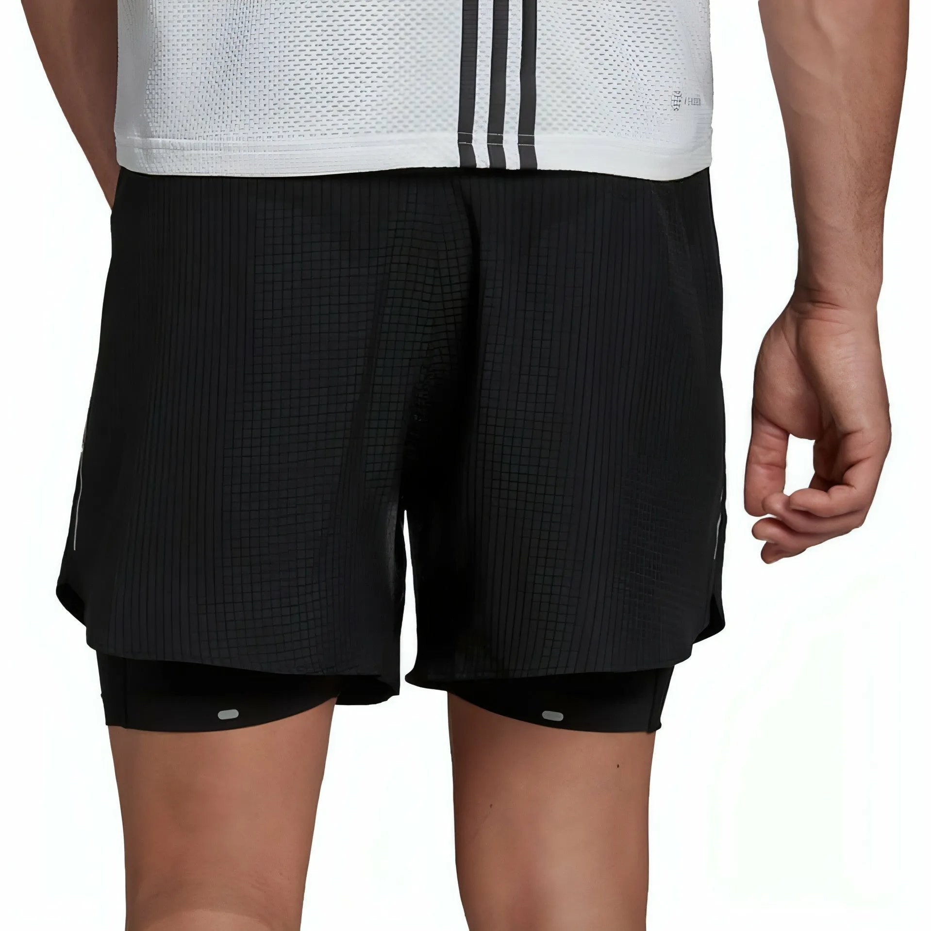 Bekleidung Adidas Herren adidas Designed 4 Run Herren 2 In 1 Laufshorts - Schwarz