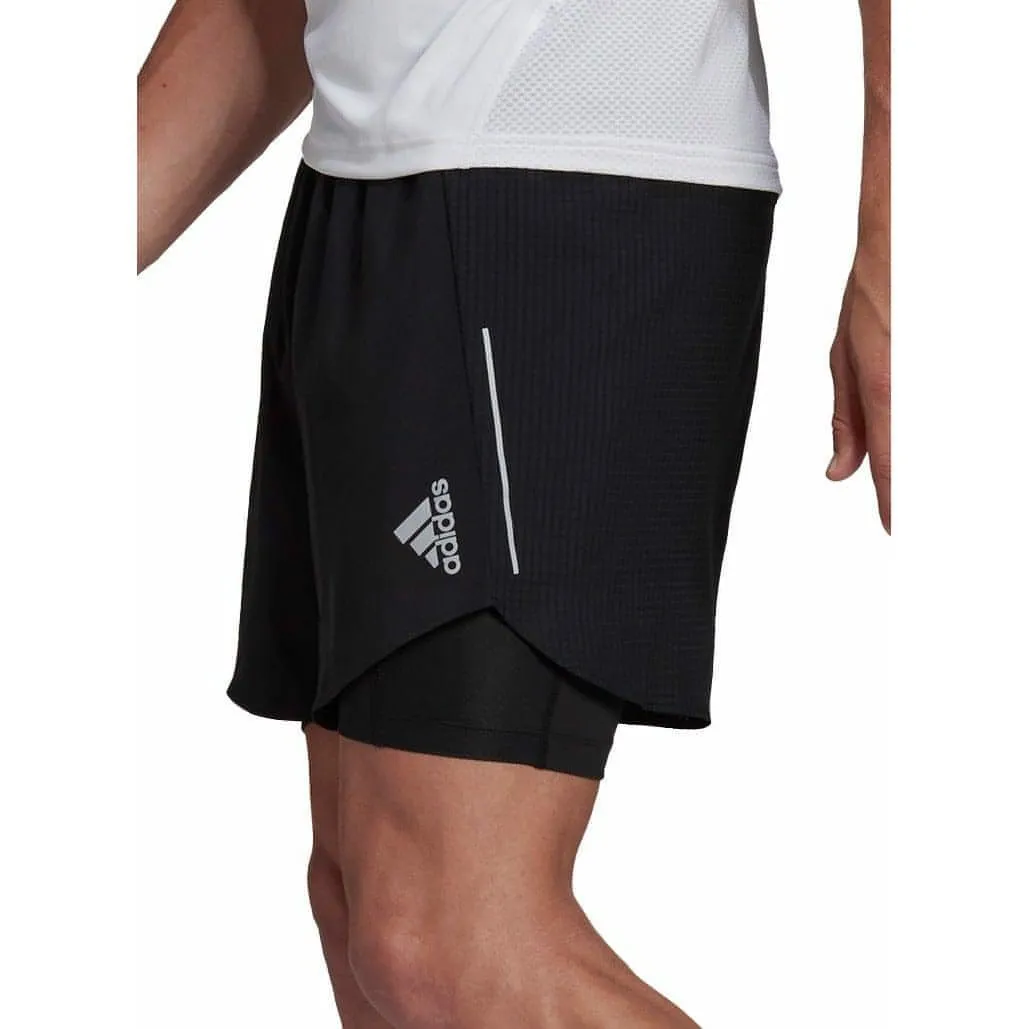 Bekleidung Adidas Herren adidas Designed 4 Run Herren 2 In 1 Laufshorts - Schwarz