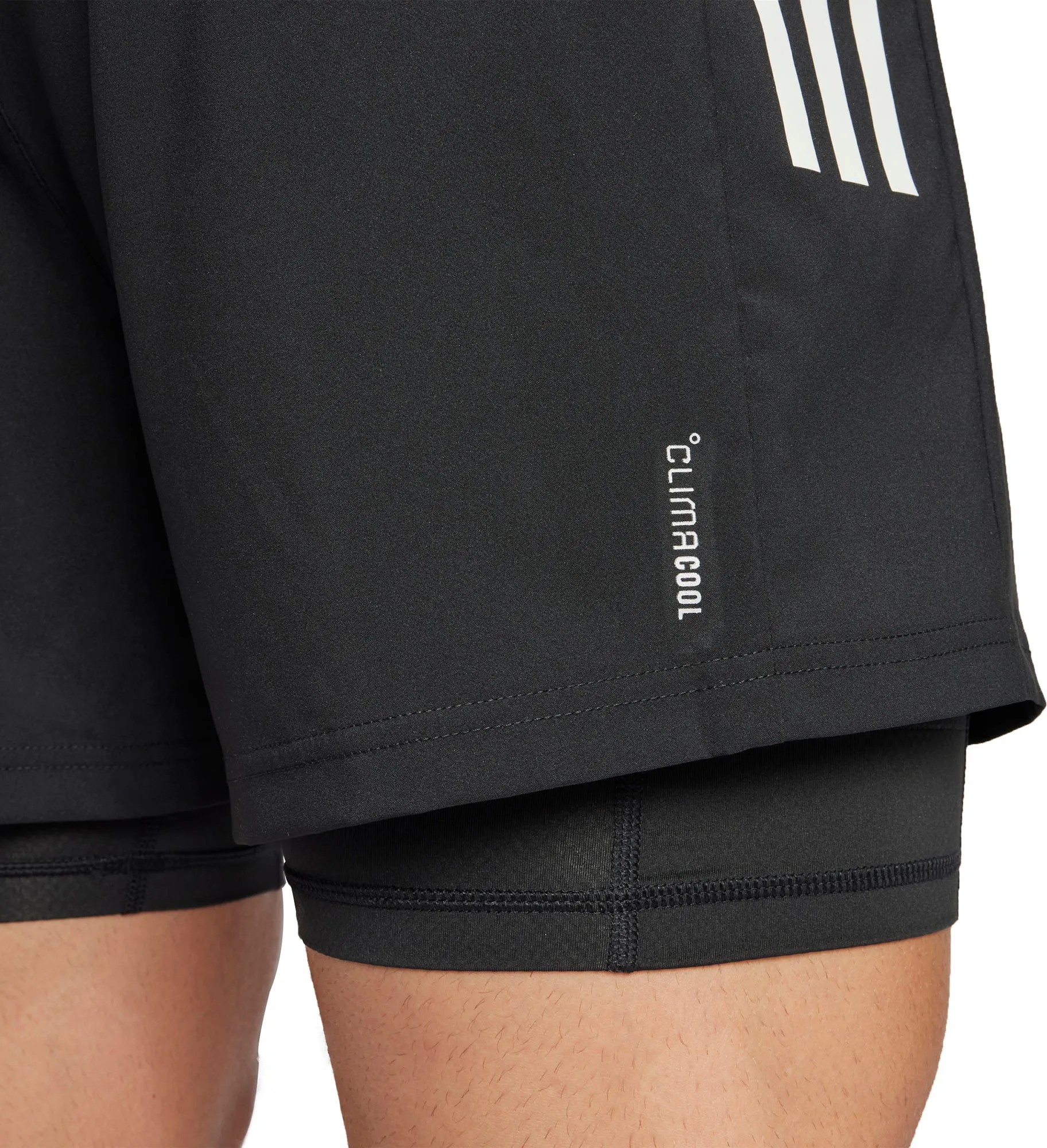 Bekleidung Adidas Herren adidas Own The Run ClimaCool 2 In 1 Herren Laufshorts - Schwarz