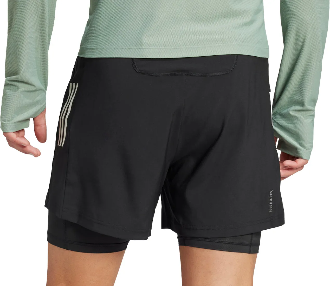 Bekleidung Adidas Herren adidas Own The Run ClimaCool 2 In 1 Herren Laufshorts - Schwarz