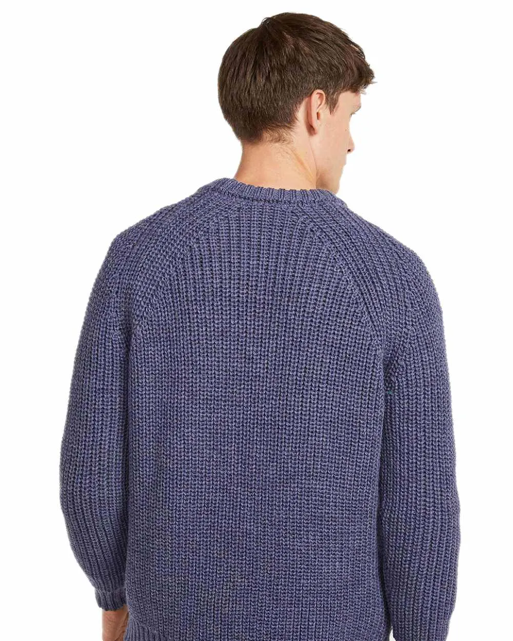 Aran Woollen Mills Aran Herren Fischer-Raglan-Crew-Pullover