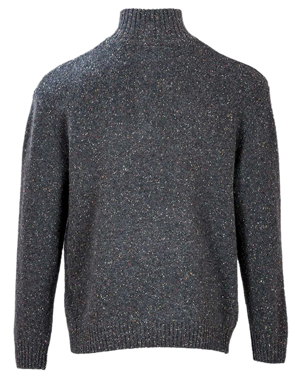 Kleidung Aran Woollen Mills Aran Wolle Reißverschluss Pullover mit Stehkragen