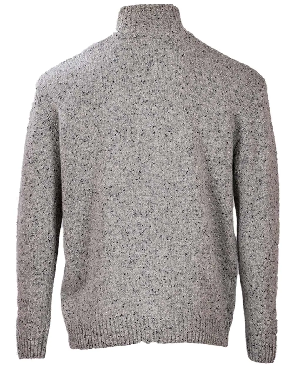 Kleidung Aran Woollen Mills Aran Wolle Reißverschluss Pullover mit Stehkragen