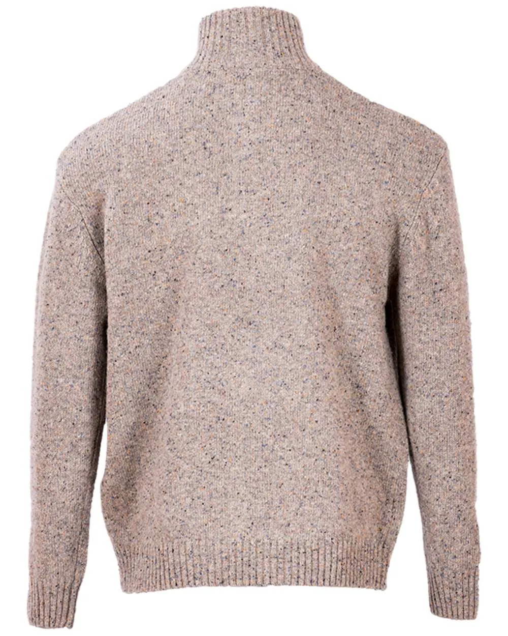 Kleidung Aran Woollen Mills Aran Wolle Reißverschluss Pullover mit Stehkragen