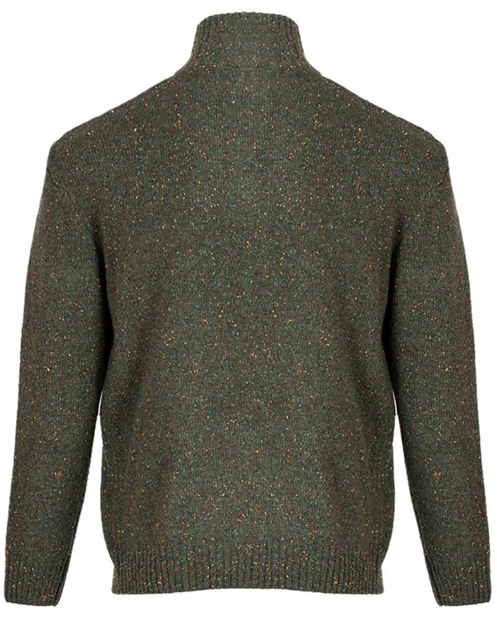 Kleidung Aran Woollen Mills Aran Wolle Reißverschluss Pullover mit Stehkragen