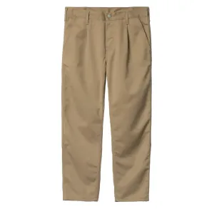 Clothing Carhartt Wip trousers Men Carhartt WIP Abbott Pant Leather Stone Washed
