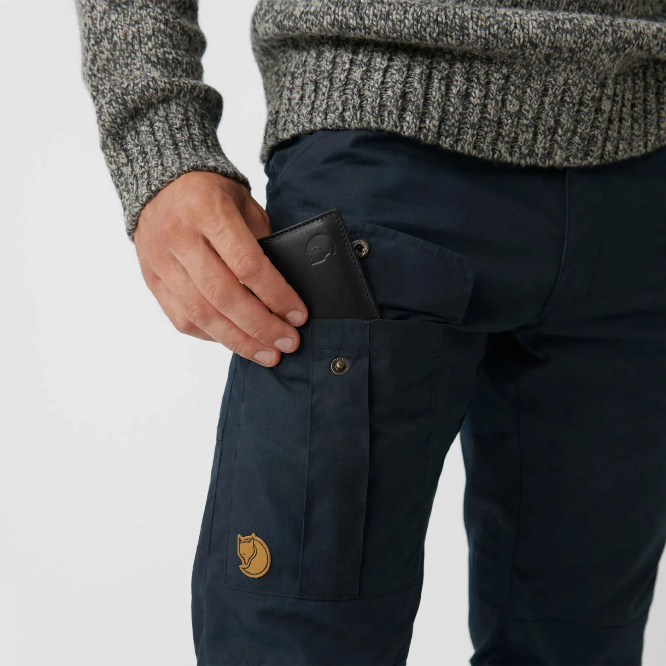 Kleidung Fjallraven Hosen Herren Fjallraven Nils Hose Lang Dunkelblau