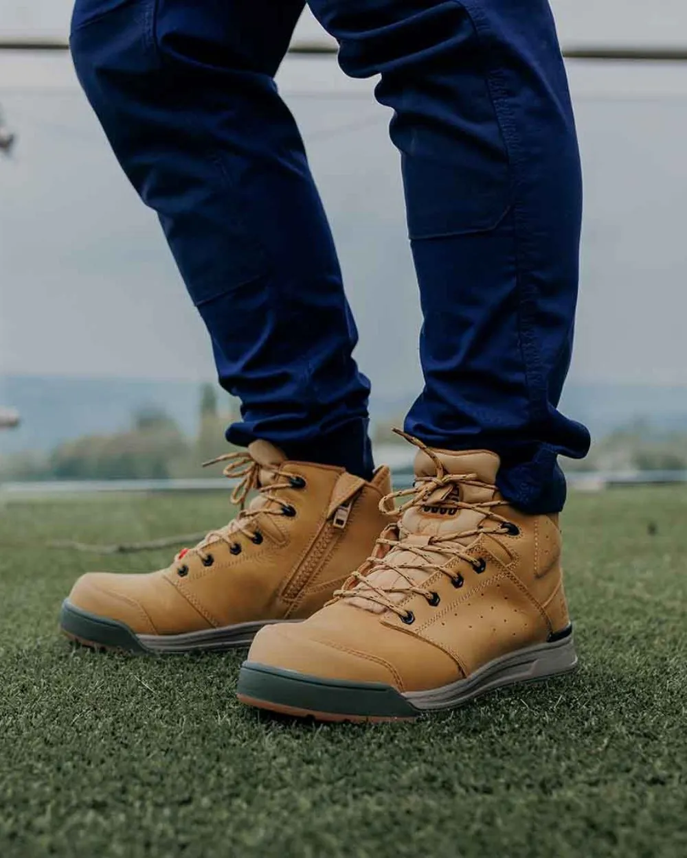 Kleidung Hard-Yakka Hard Yakka Herren 3056 Schnürstiefel mit Reißverschluss und Sicherheitskappe