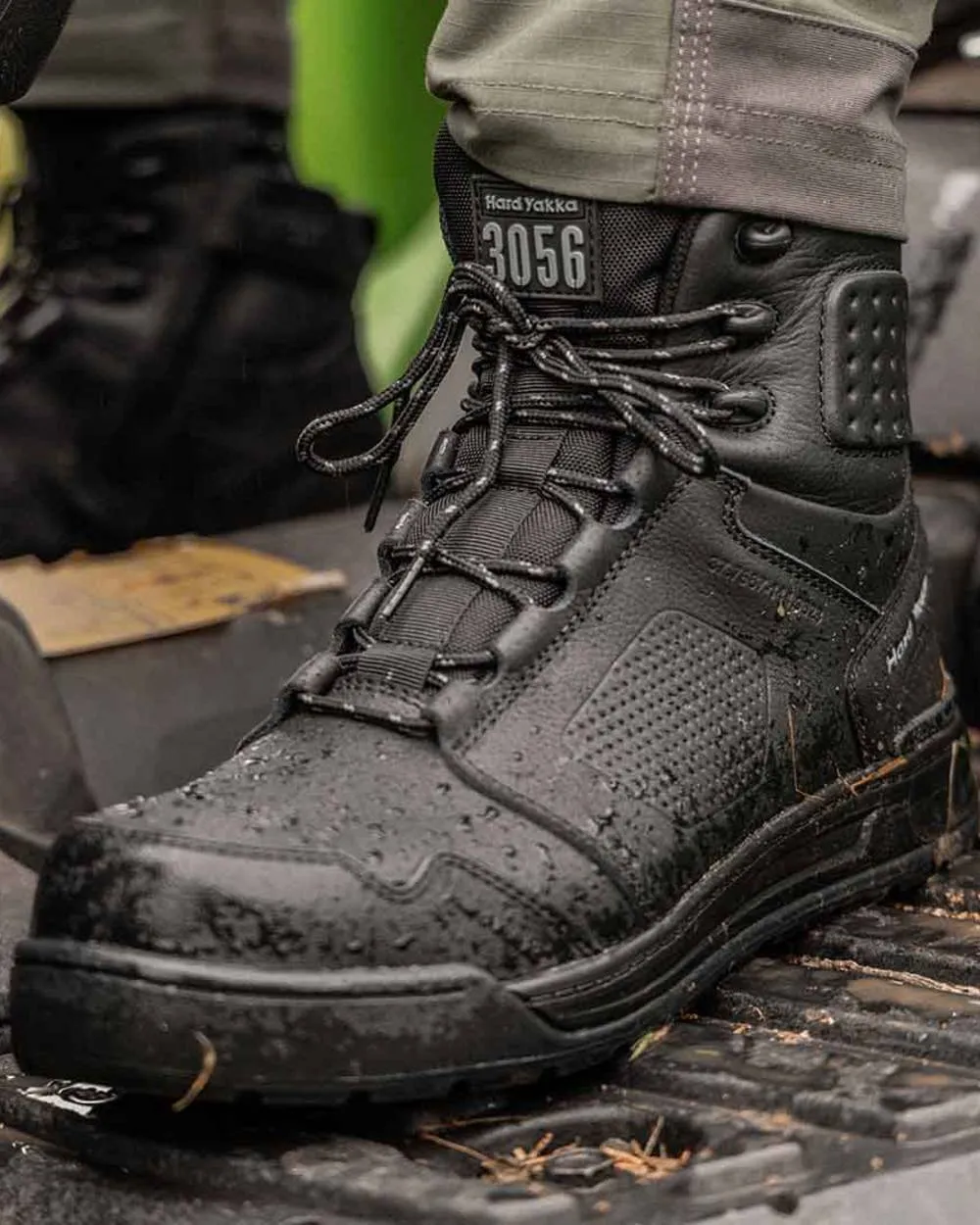 Kleidung Hard-Yakka Hard Yakka Herren 3056 Schnürstiefel mit Reißverschluss und Sicherheitskappe