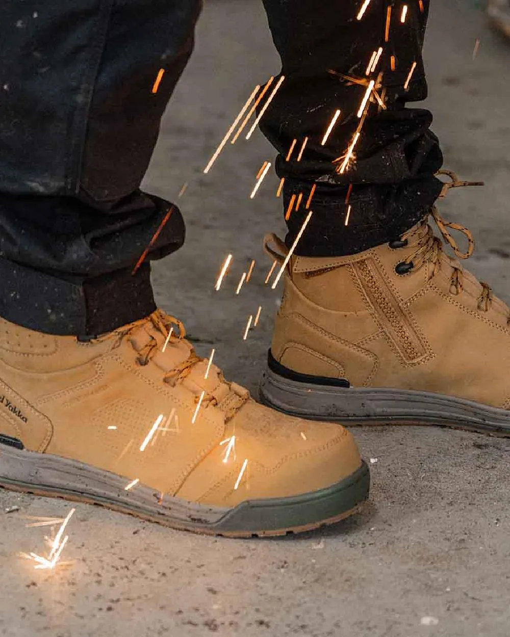 Kleidung Hard-Yakka Hard Yakka Herren 3056 Schnürstiefel mit Reißverschluss und Sicherheitskappe