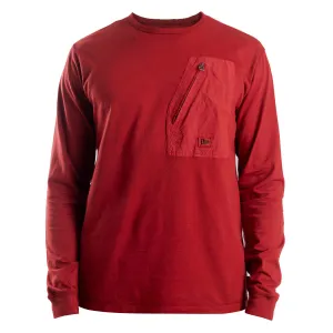 Clothing Left Hand Men Left Hand L/S Pocket Tee Burgundy