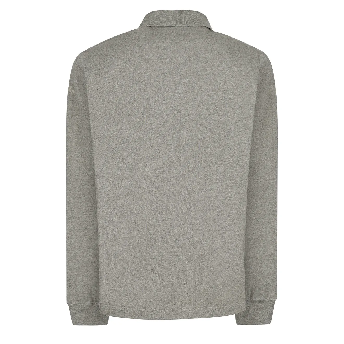 Bekleidung Linke Hand Herren Langarm Polohemd Stein