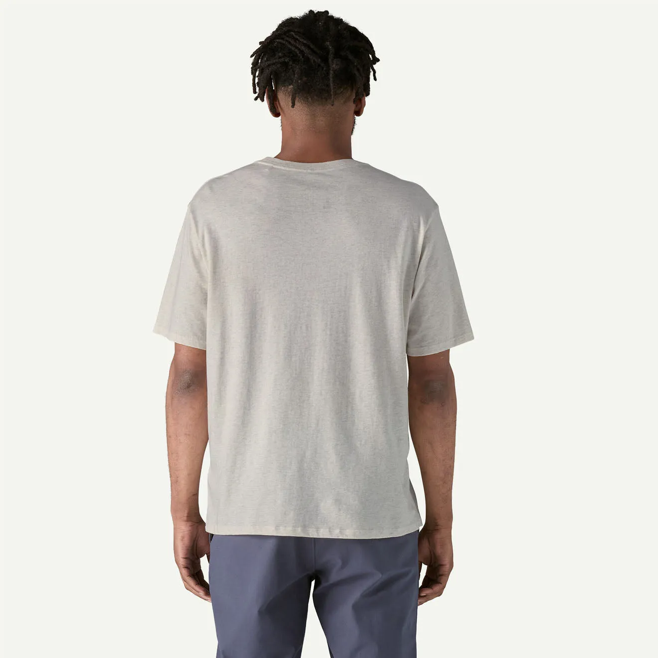 Bekleidung Patagonia T-Shirts Herren Patagonia Daily Pocket T-Shirt Birkenweiß