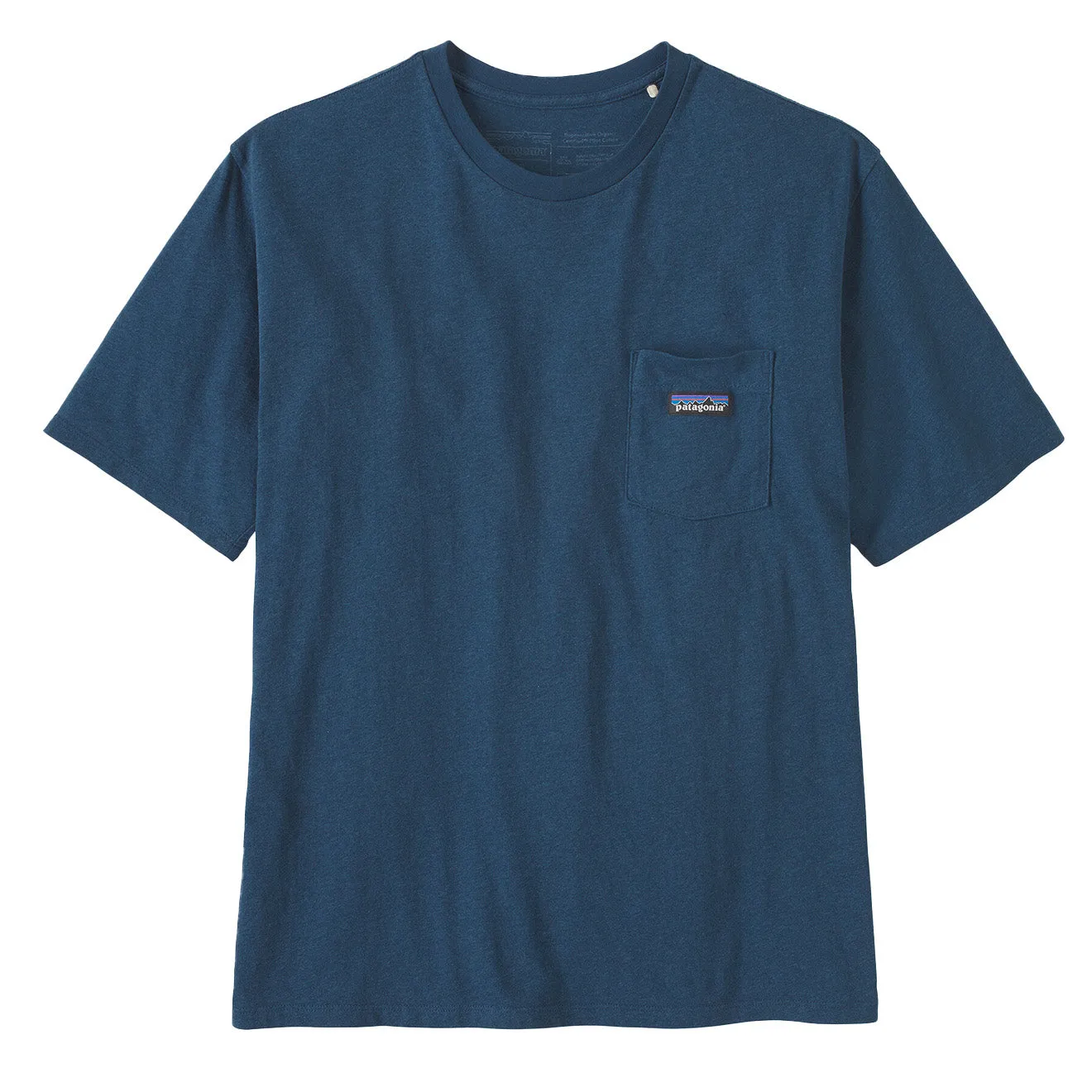 Bekleidung Patagonia T-Shirts Herren Patagonia Daily Pocket T-Shirt Tidepool Blau