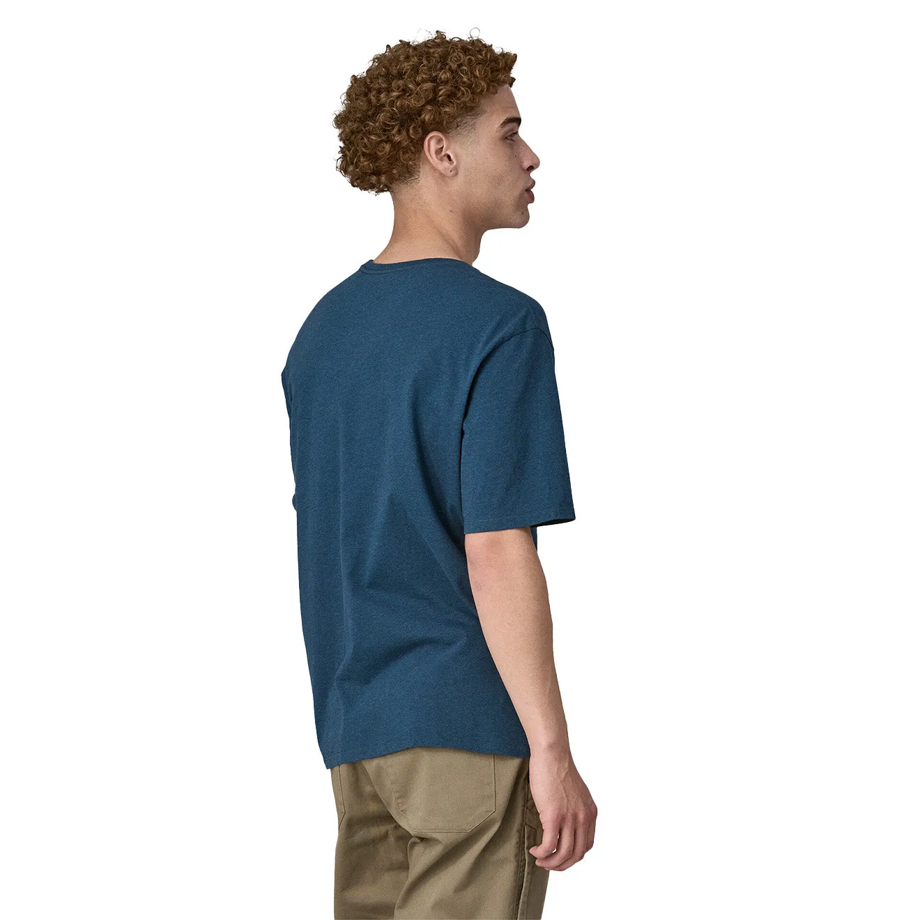 Bekleidung Patagonia T-Shirts Herren Patagonia Daily Pocket T-Shirt Tidepool Blau
