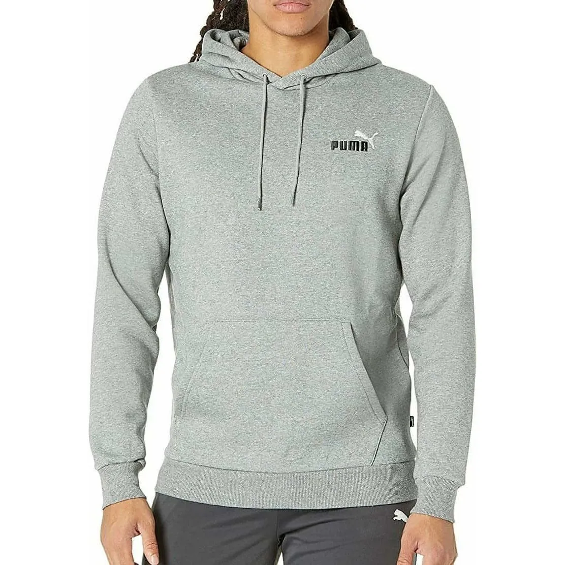 Bekleidung Puma Herren Puma Essential   Besticktes Logo Herren Trainingshoodie - Grau