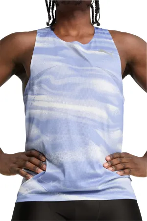 Clothing Puma  Men Puma Raceday UltraSpun Graphic Mens Running Vest - Blue