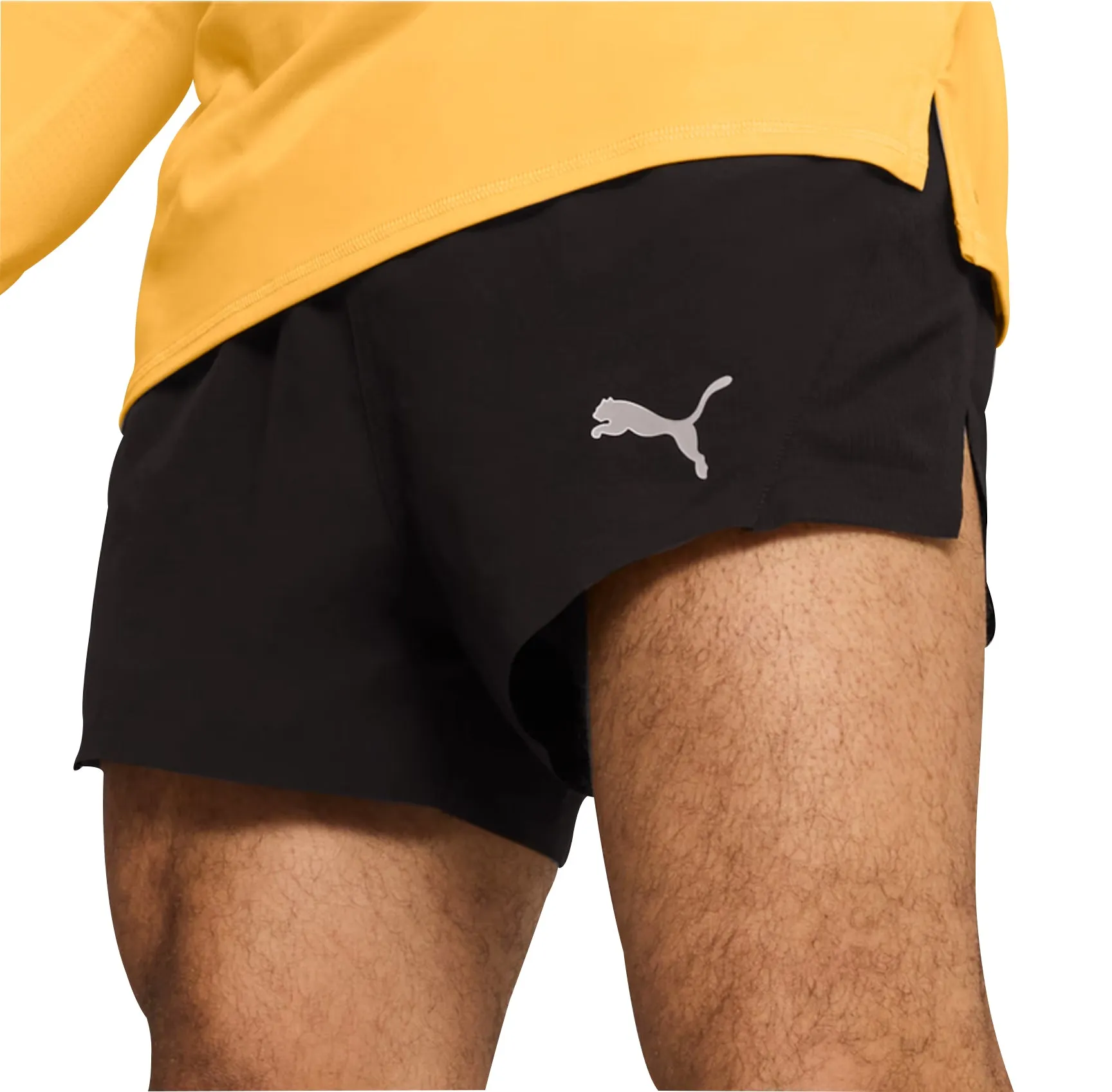 Bekleidung Puma Herren Puma Run Ultraweave Velocity 3 Zoll Herren Laufshorts - Schwarz