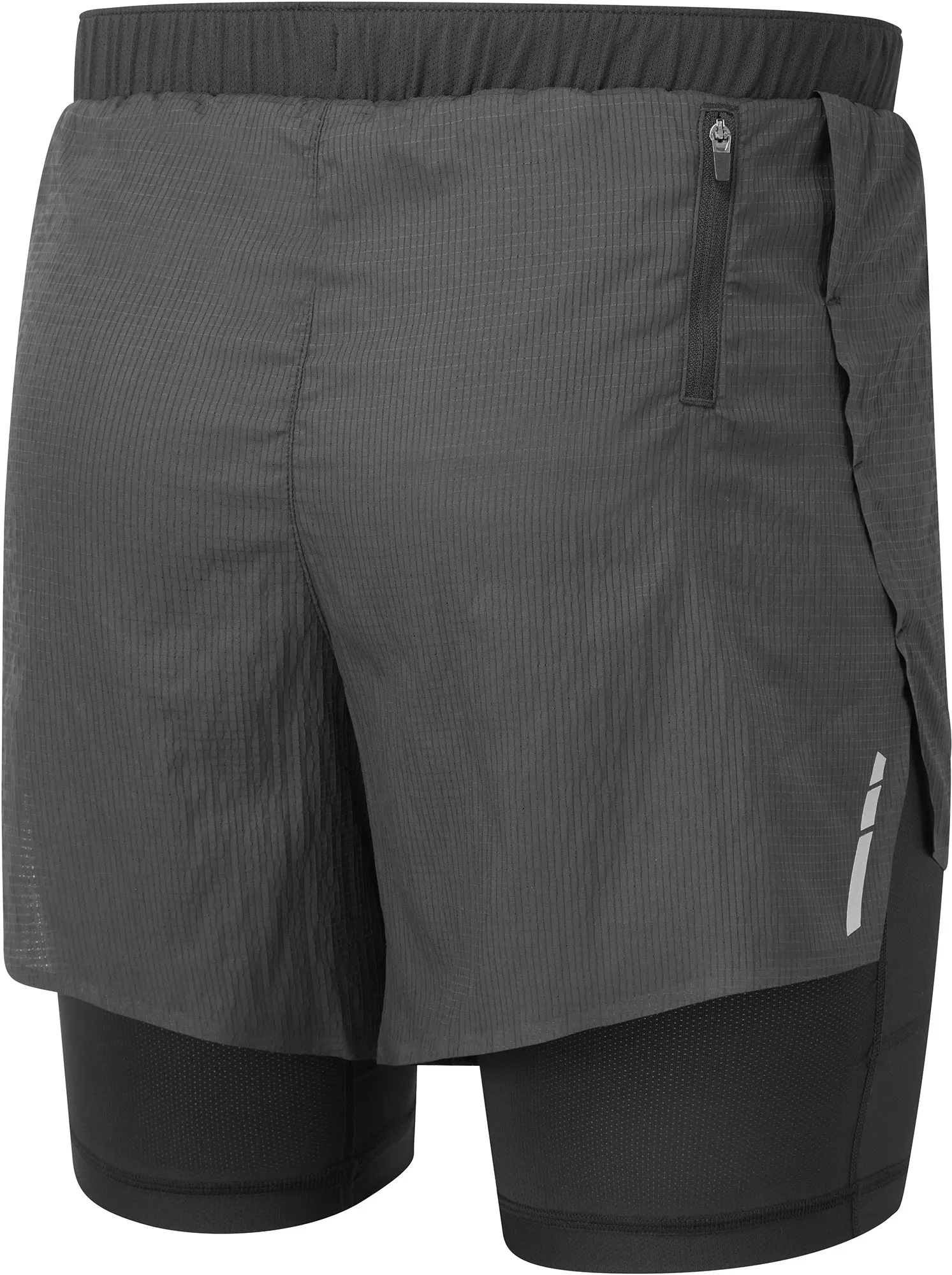 Bekleidung Ronhill Herren Ronhill Tech Race Twin 2 In 1 Herren Laufshorts - Schwarz