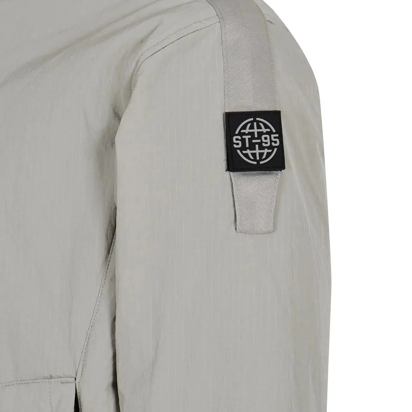 Bekleidung St95 Herren ST95 Leichtes gefüttertes Overshirt Hellgrau
