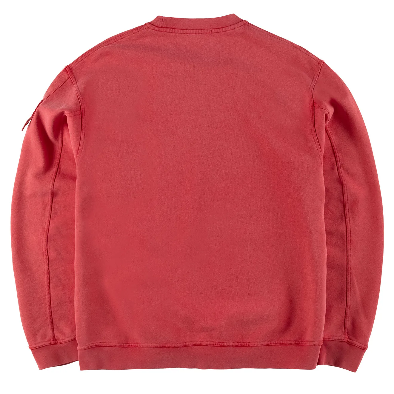 Kleidung St95 Herren ST95 Luna Nucleo Übergroßes Crew Sweatshirt Gewaschen Rot