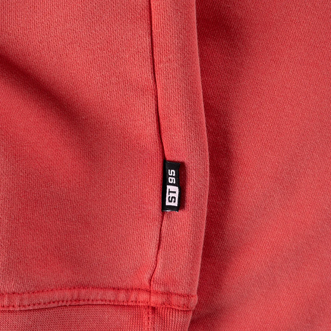Kleidung St95 Herren ST95 Luna Nucleo Übergroßes Crew Sweatshirt Gewaschen Rot