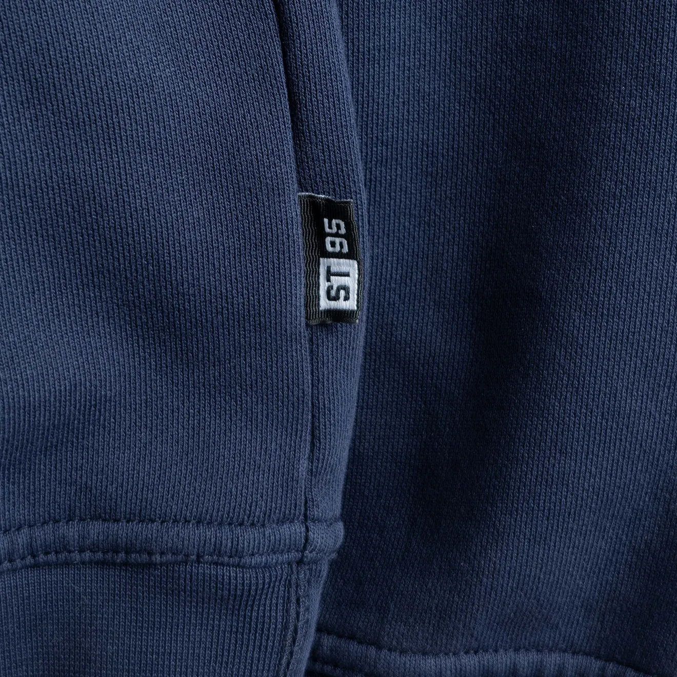 Kleidung St95 Herren ST95 Sole Nucleo Übergroße Kapuzenpullover Marineblau