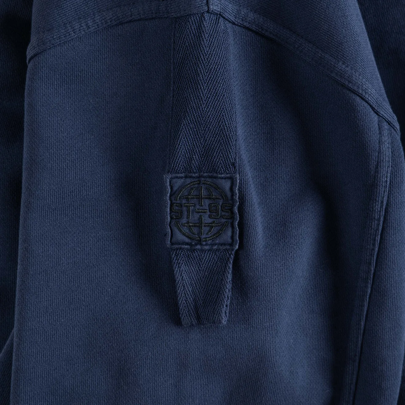 Kleidung St95 Herren ST95 Sole Nucleo Übergroße Kapuzenpullover Marineblau