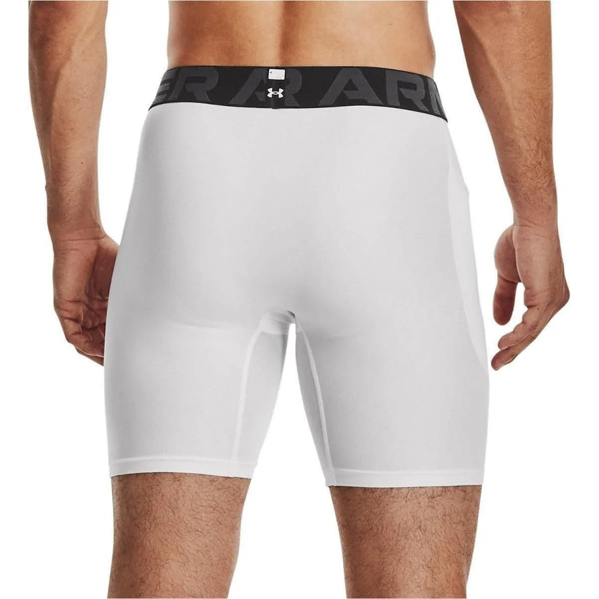 Unterwäsche Under Armour Herren Under Armour HeatGear Herren Kurze Kompressionsstrumpfhose - Weiß