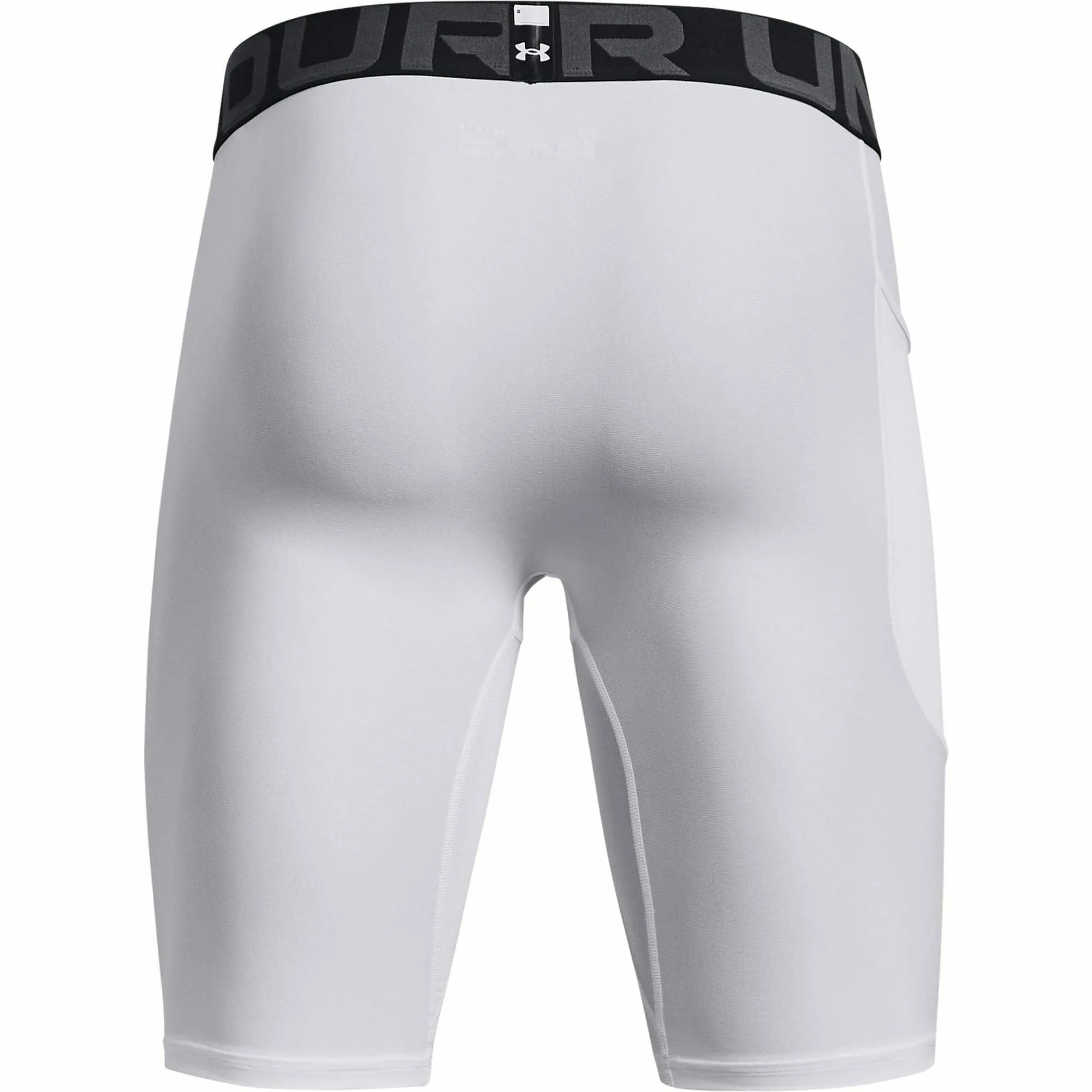 Unterwäsche Under Armour Herren Under Armour HeatGear Pocket Lange Herren Kompressionsshorts - Weiß