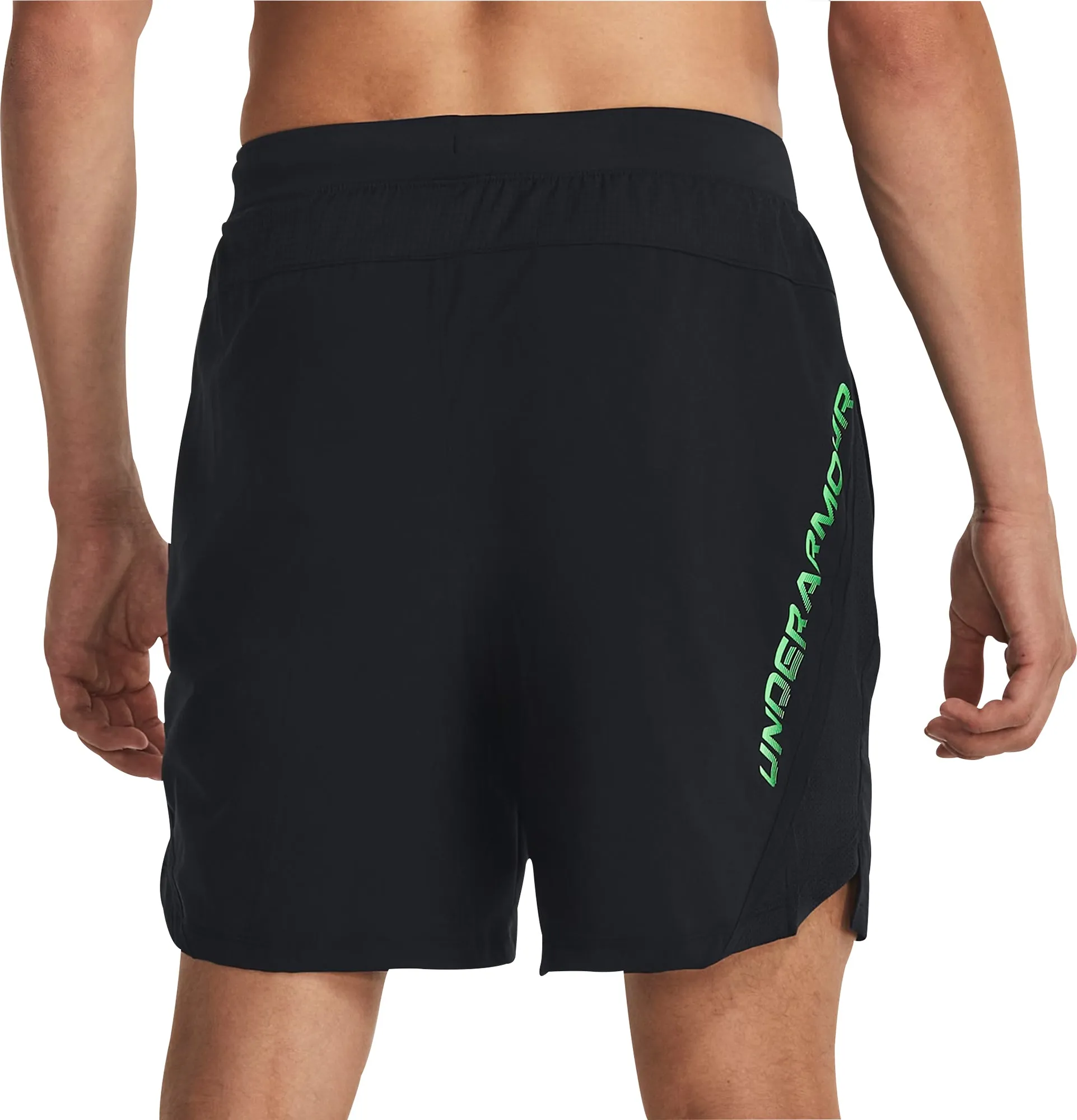 Bekleidung Under Armour Herren Under Armour Launch 7 Zoll Grafik Herren Laufshorts - Schwarz