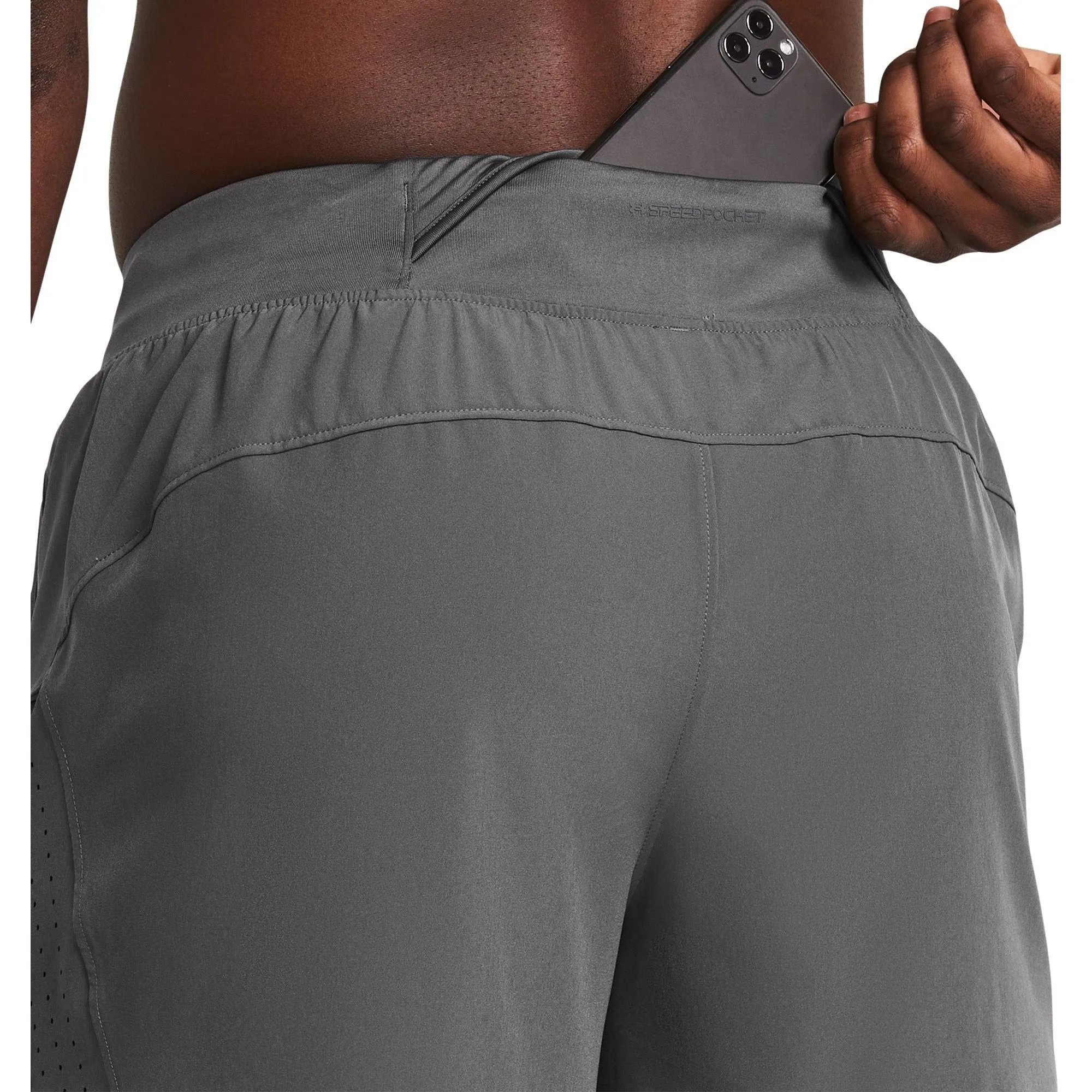 Bekleidung Under Armour Herren Under Armour Launch Elite 5 Zoll Herren Laufshorts - Grau