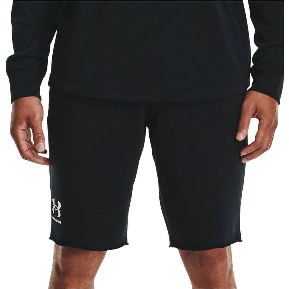 Bekleidung Under Armour Herren Under Armour Rival Terry Trainingsshorts für Herren - Schwarz