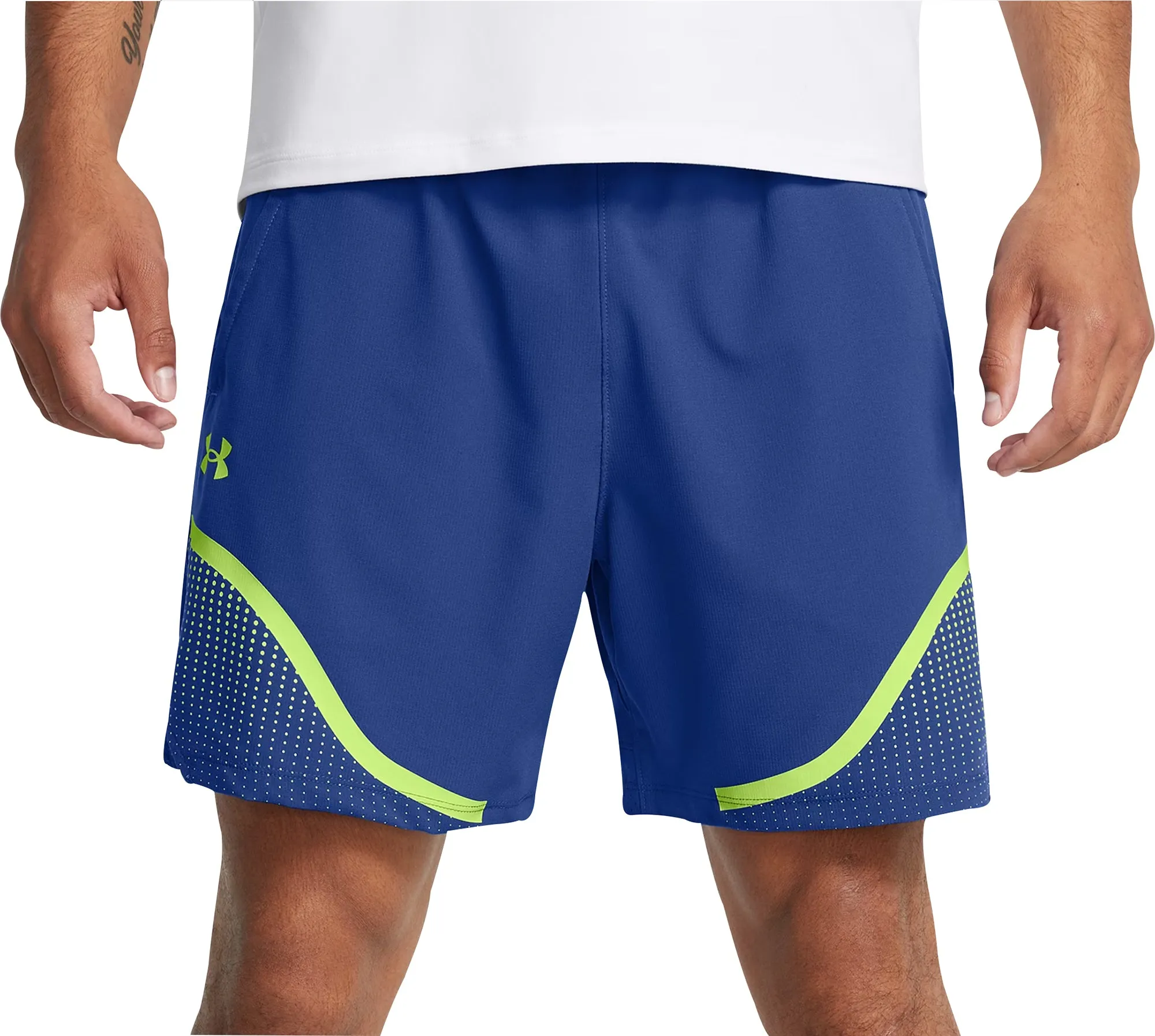 Unterwäsche Under Armour Herren Under Armour Vanish Woven 6 Inch Grafik Herren Trainingsshorts - Blau