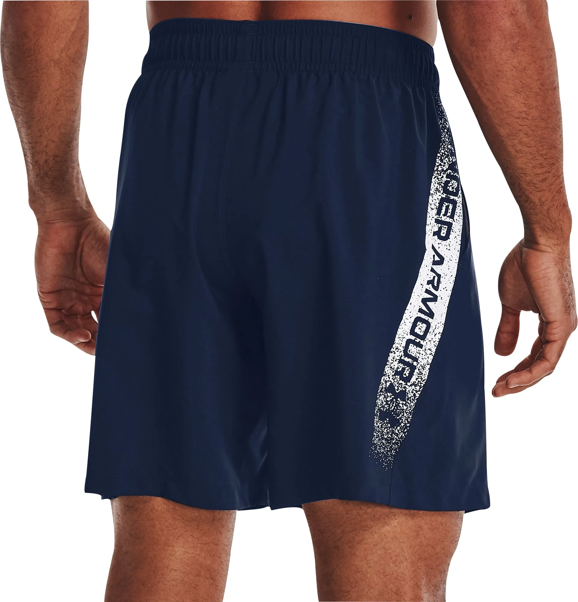 Bekleidung Under Armour Herren Under Armour Gewebte Grafik Herren Laufshorts - Blau