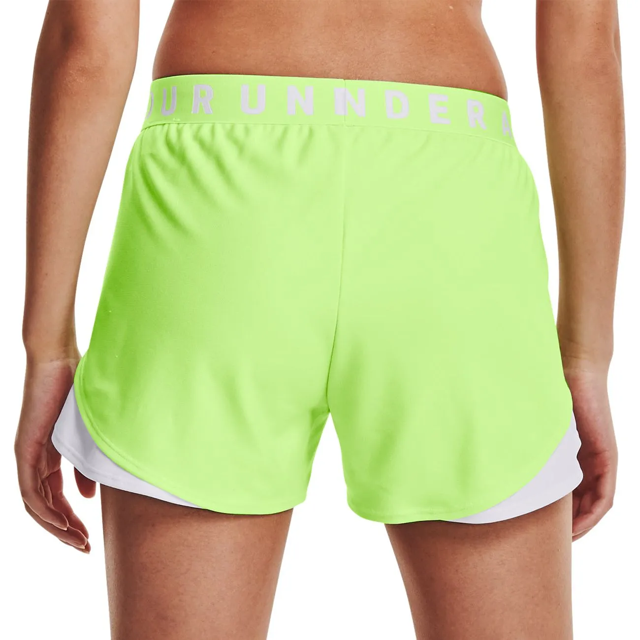 Bekleidung Under Armour Damen Under Armour Play Up 3.0 Laufshorts für Damen - Grün