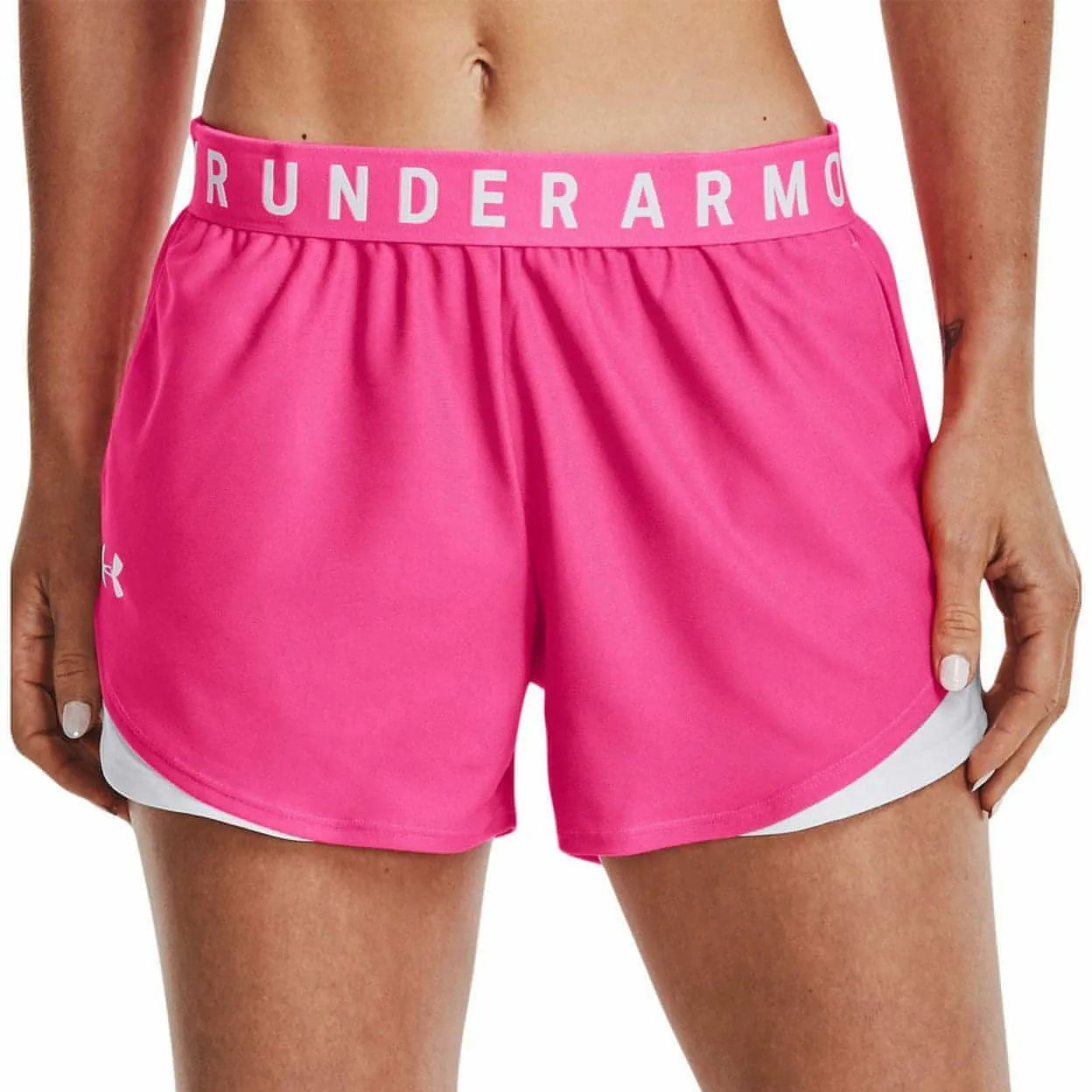 Bekleidung Under Armour Damen Under Armour Play Up 3.0 Laufshorts für Damen - Pink