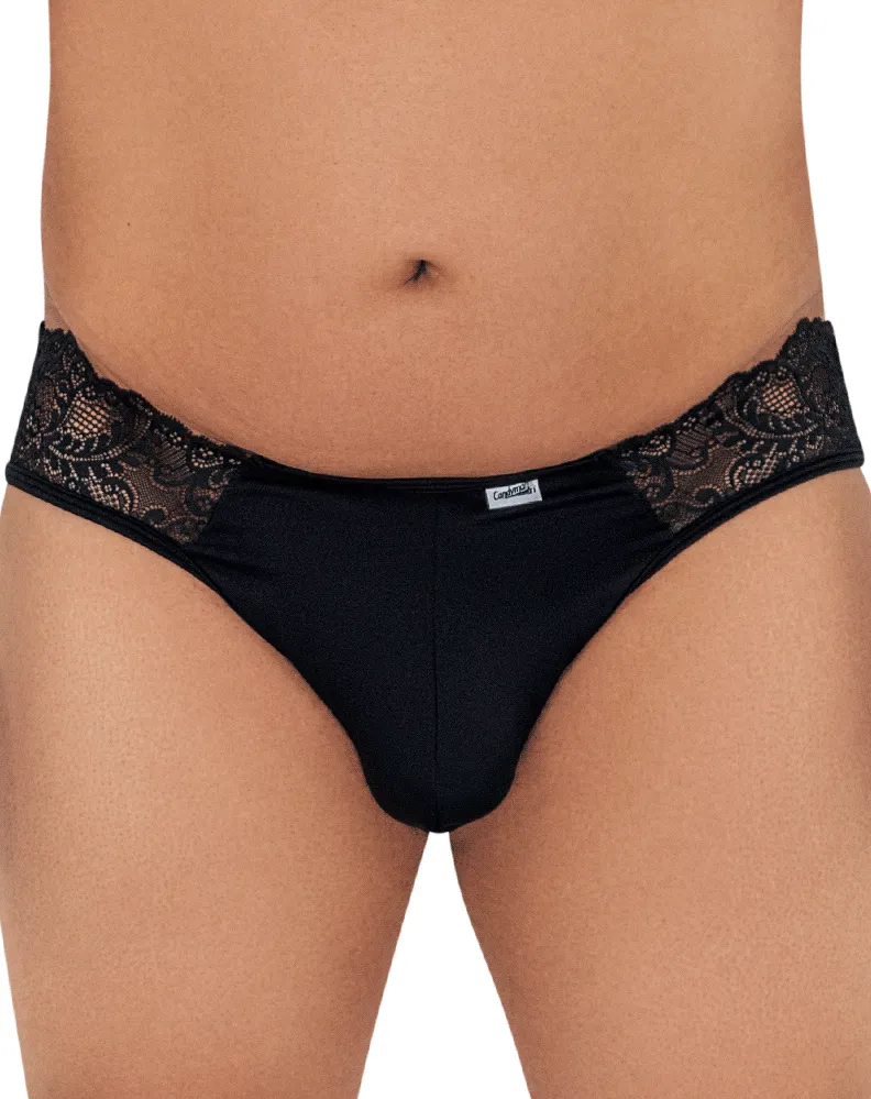 Bekleidung_Candyman_Herrenunterwäsche Candyman 99312x Spitzen-Jockstrap Schwarz