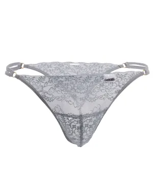 Clothing_Candyman_Mens Underwear Candyman 99421x Lace G-string Thongs Gray