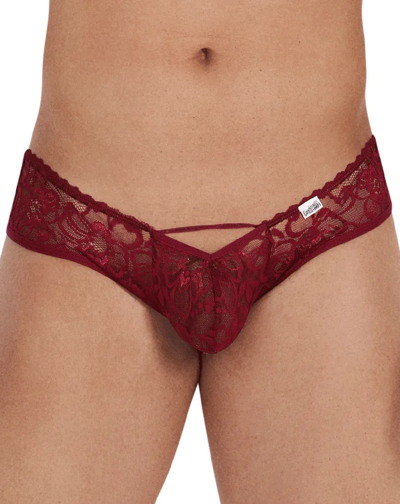 Bekleidung_Candyman_Herrenunterwäsche Candyman 99535 Bogen-Jockstrap Burgunder