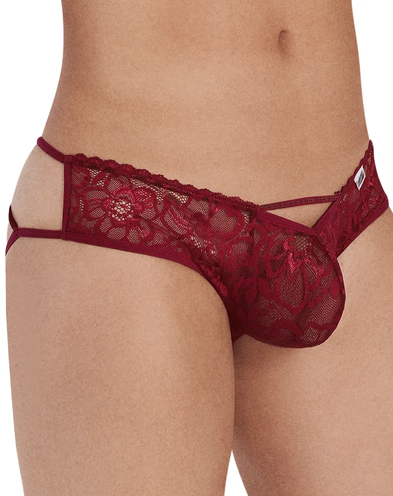 Bekleidung_Candyman_Herrenunterwäsche Candyman 99535 Bogen-Jockstrap Burgunder