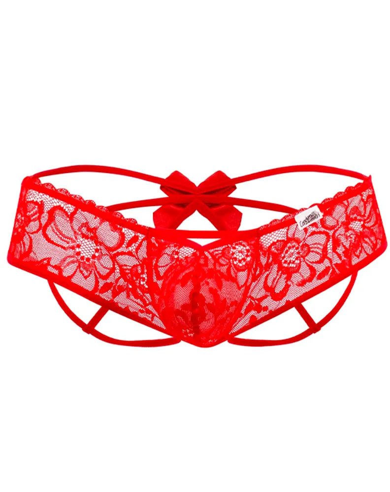 Bekleidung_Candyman_Herrenunterwäsche Candyman 99535 Bogen-Jockstrap Rot