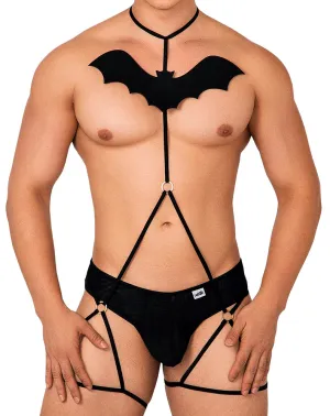 Clothing_Candyman_Mens Underwear Candyman 99631 Bat Two Piece Set Black